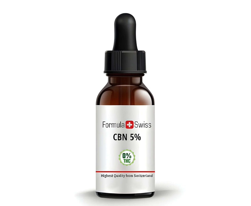 Formula Swiss CBN ulje 5 % s 0 % THC-a u jantarnoj bočici s kapaljkom